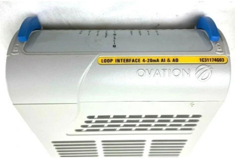 Westinghouse 1C31174G03 Ovation Control Module with RS-485 and CANopen Communication, Wide Environmental Tolerance (-40°C to 85°C), and 16 Analog Inputs