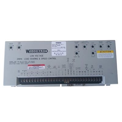 Woodward 2301A 9907-018 Load Sharing Module with 24 VDC Input Shielded Twisted Pair Cabling and Compact Metal Chassis